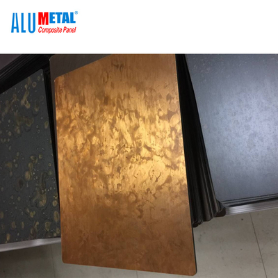 Pared compuesta de aluminio de cobre amarillo de cobre roja 3m m del metal del panel 4m m
