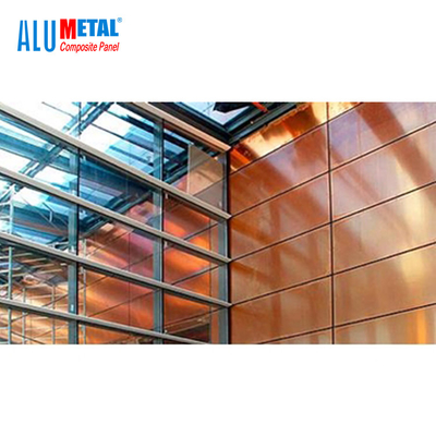 El panel compuesto 1000m m del metal de aluminio anodizó el cobre incombustible