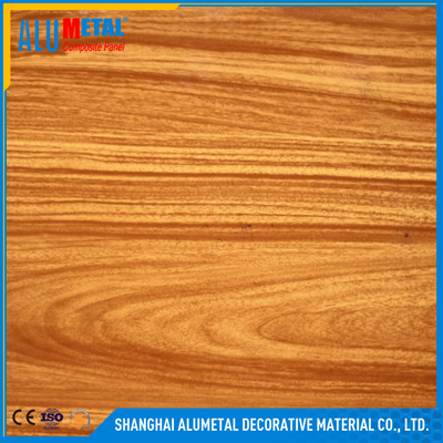 hoja compuesta de aluminio de madera del panel 3m m ACP del lustre 3D incombustible