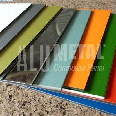 superficie compuesta de aluminio del espejo de la impresión del panel de 3m m AA3003 PE