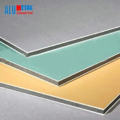 Los paneles de pared 0.3m m de aluminio compuestos de aluminio cepillados del panel 4m m de PVDF