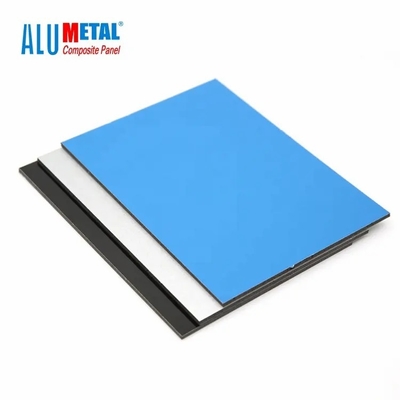 azul blanco del metal ACP de 2m m de la hoja del lustre de Alumetal del negro compuesto exterior decorativo del panel