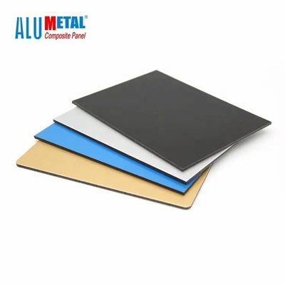 azul blanco del metal ACP de 2m m de la hoja del lustre de Alumetal del negro compuesto exterior decorativo del panel