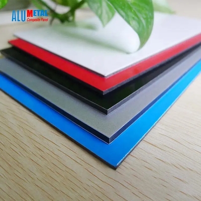 Productos compuestos de aluminio de plata de la fachada del panel de Alumetal PVDF ACP
