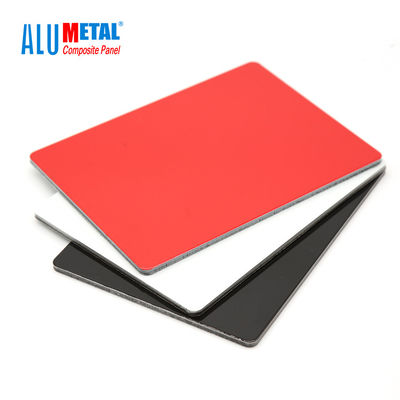 el panel compuesto de aluminio revestido de PVDF de los paneles de pared de aluminio decorativos de 4m m 0.3m m FEVE