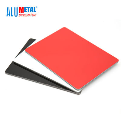 el panel compuesto de aluminio revestido de PVDF de los paneles de pared de aluminio decorativos de 4m m 0.3m m FEVE