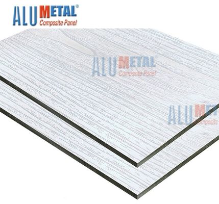 El panel compuesto de aluminio 6m m del enlace de madera revestido NANO de 1500 x de 4000m m