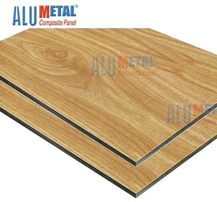 El panel compuesto de aluminio 6m m del enlace de madera revestido NANO de 1500 x de 4000m m