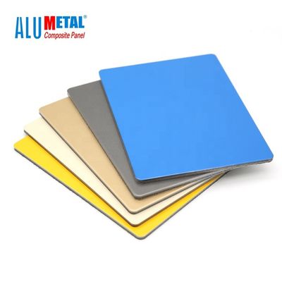 El panel compuesto de aluminio al aire libre de PVDF cepilló el revestimiento material superficial 4m m
