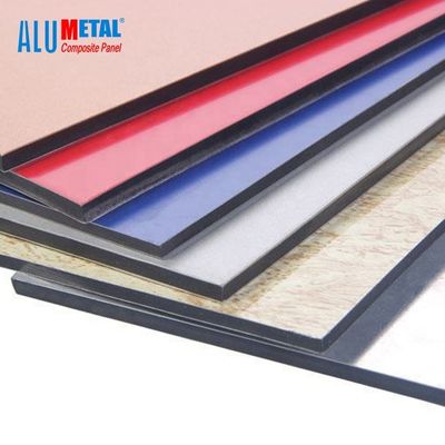 material de construcción compuesto de aluminio antibacteriano de la hoja 1250m m del panel ACP de 4m m PVDF