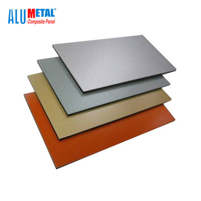 hoja compuesta de aluminio cepillada 1220x2440m m 5m m AA1100 del panel de PVDF
