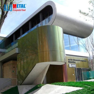 Resistencia de desgaste compuesta 3m m de aluminio nacarada del revestimiento de los paneles de pared exterior de 5000m m