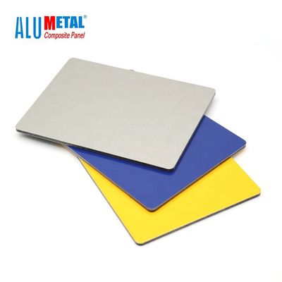 hoja compuesta de aluminio del panel ACP de 6m m el 1220x2440MM PE para el techo AA3003