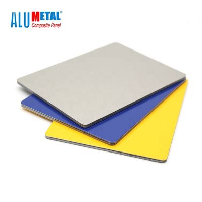 hoja compuesta de aluminio del panel ACP de 6m m el 1220x2440MM PE para el techo AA3003