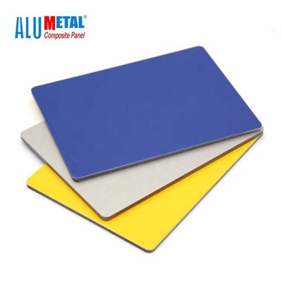 hoja compuesta de aluminio del panel ACP de 6m m el 1220x2440MM PE para el techo AA3003