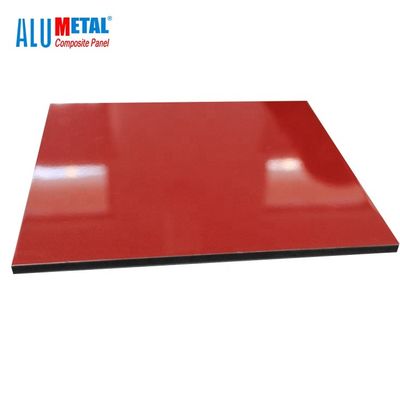 el panel compuesto de aluminio de la fachada de 0.5m m PE anodizó las hojas clasificadas del fuego superficial ACP 2m m