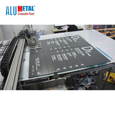 impresión ULTRAVIOLETA 4m m PE de la fachada compuesta de aluminio blanca del panel de 1500m m