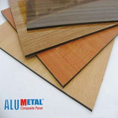 hoja material del panel compuesto de la aleación de aluminio de 1250m m 8m m nacarada