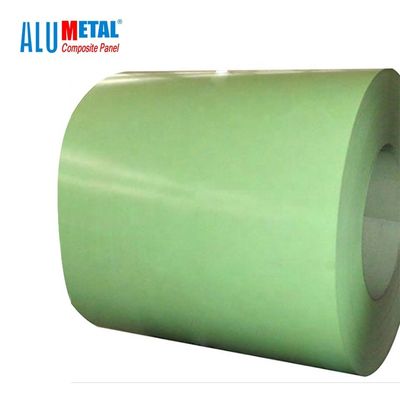 AA1100 H24 2000m m prepintó la capa de aluminio de la bobina PVDF del tubo de la bobina de aluminio