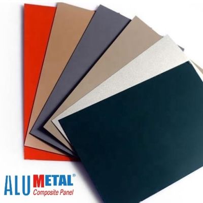 AA1050 10m m coloreó la chapa de aluminio que el panel compuesto 4x8 cubre