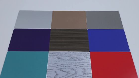 capa compuesta de aluminio incombustible arquitectónica del panel B1 3000m m de 0.50m m PVDF