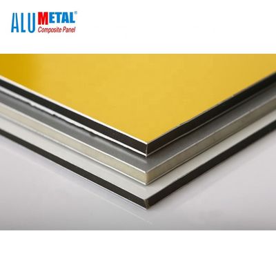 el panel compuesto de aluminio de 2440m m 3m m Pvdf anodizado para la pared exterior