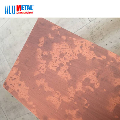 LDPE compuesto cepillado 1000m m de la hoja 4m m del panel del metal interior de aluminio