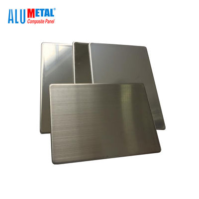 Moldee el panel compuesto plástico de aluminio de acero inoxidable FEVE 1220m m AA1100 de la prueba 5000m m