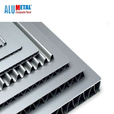 El aluminio incombustible verde A2 acanaló la aleación de la hoja 1100 del panel 3m m PVDF ACP