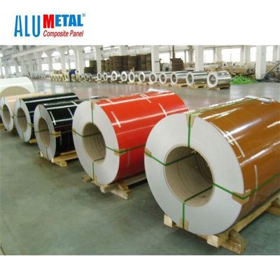 La hoja de aluminio revestida 6m m decorativa de la bobina de la aleación 3003 artesona 1220m m x 2440 milímetros H26
