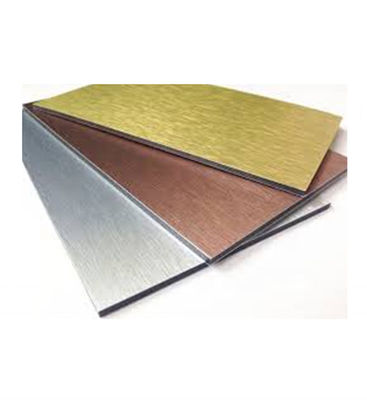 0.15m m 6m m cepillaron la base compuesta de aluminio de la hoja 1250x2440m m PE de la aleación del panel