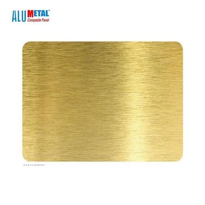 el PVC de 5m m cepilló la hoja compuesta de aluminio AA3003 del panel nacarada