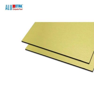 el PVC de 5m m cepilló la hoja compuesta de aluminio AA3003 del panel nacarada