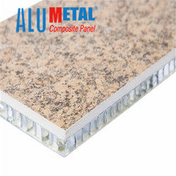 Decoración compuesta de aluminio plástica de la pared de la hoja 2440m m 0.12m m del granito PVDF