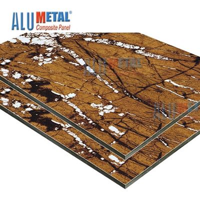 1220m m 0,6 milímetros del mármol del panel AA3003 ACP de revestimiento compuesto de aluminio de la hoja
