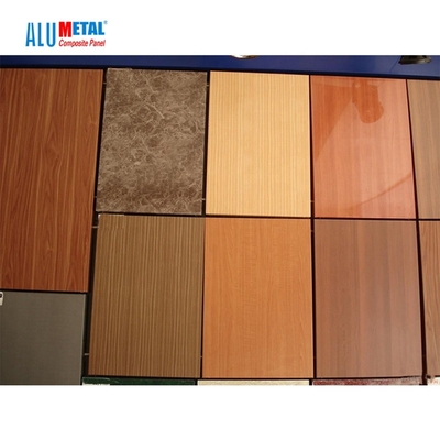 El panel compuesto de aluminio de madera exterior de la pared 3m m recicló