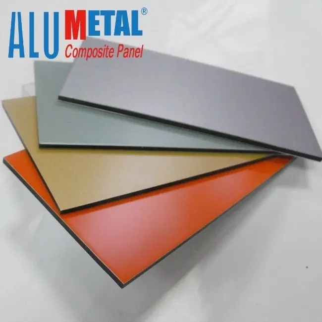 El panel compuesto de aluminio de la hoja 4x8 del revestimiento ACP de Alumetal 2m m 3m m 4m m 5m m 6m m ACM Alucobond para el panel de pared