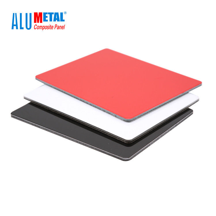 el panel compuesto de aluminio revestido de PVDF de los paneles de pared de aluminio decorativos de 4m m 0.3m m FEVE
