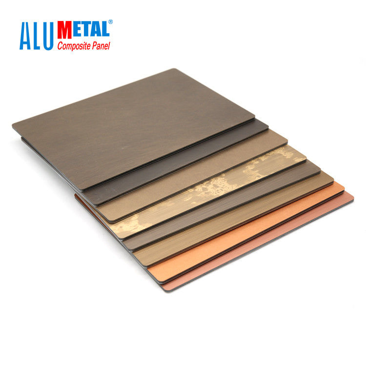 el metal compuesto 0.06m m de aluminio de 600m m artesona la hoja del ACP para bacteriano anti de la pared