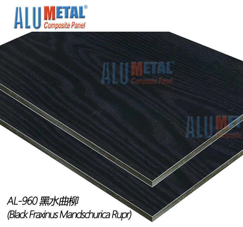 0.06m m pintaron el panel de aluminio revestido 1250m m de la hoja 4m m Acm interior para el chalet